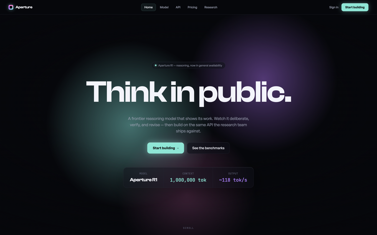 AI platform website design — Sleek & futuristic
