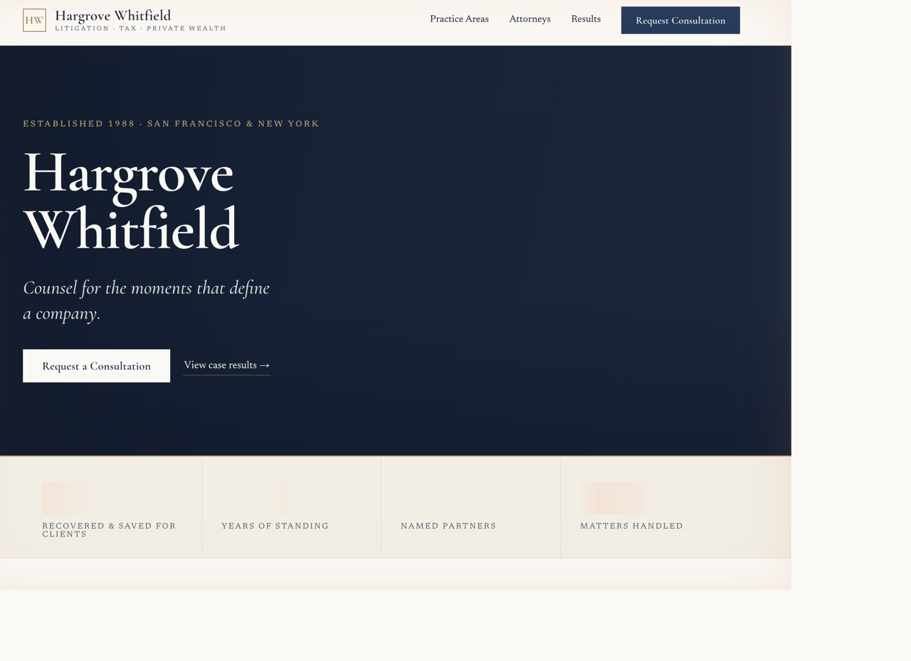 Law / accounting firm website design — Polished & professional